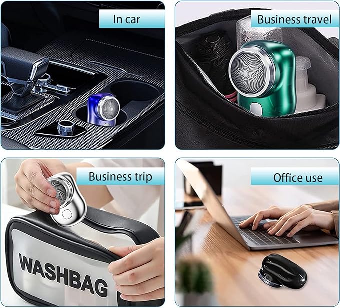 Mini-Shave Portable Electric Shaver, Mini Electric Razor Shavers for Men